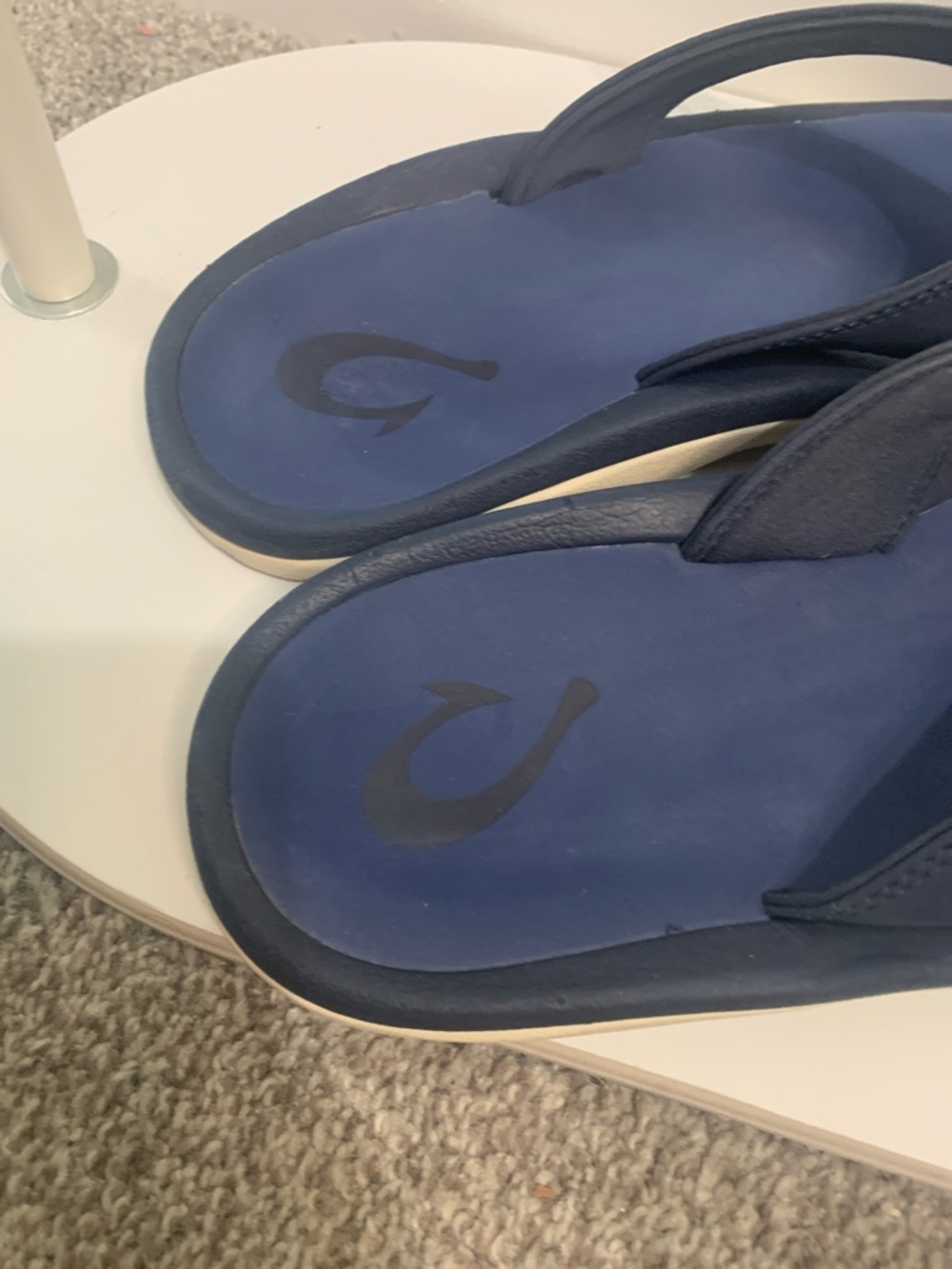 OluKai Deep Navy Comfort Flip Flops - Picture 4 of 7